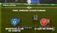 Football Ligue 2 : vidéo du match SC Bastia - Stade de Reims du 17 février 2012. Le vendredi 17 février 2012 à Bastia. Corse. 